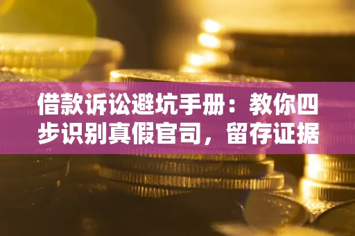 济南借款诉讼避坑手册：教你四步识别真假官司，留存证据不踩雷