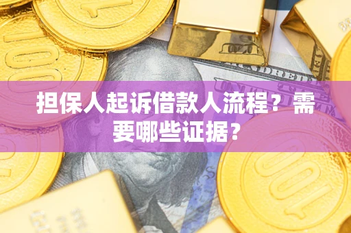 济南担保人起诉借款人流程?需要哪些证据? 济南担保人起诉借款人流程?需要哪些证据?