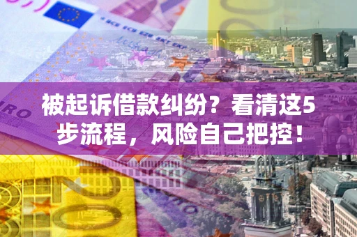 济南被起诉借款纠纷？看清这5步流程，风险自己把控！